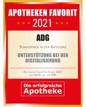 Auszeichnung Apotheken-Favorit Unterstützung bei der Digitalisierung