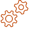 Icon zwei Zahnräder