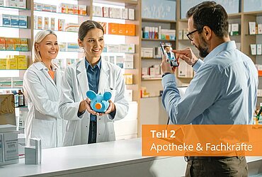 Apothekenteam dreht Social-Media-Video zur Mitarbeitergewinnung