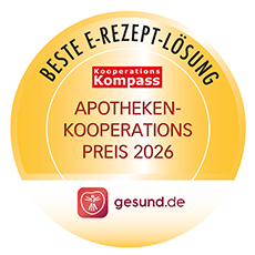 Siegel Beste eRezept-Lösung gesund.de