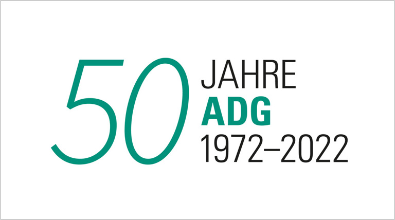 Logo Jubiläum 50 Jahre ADG