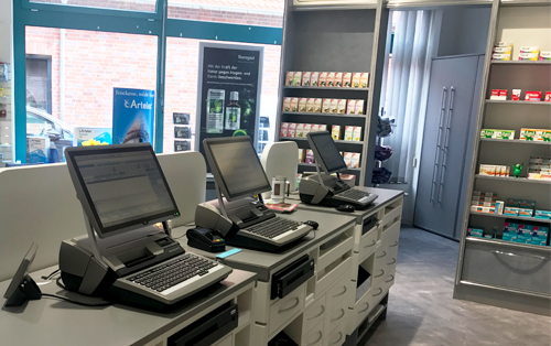 ADG Kassensysteme in der Havelland Apotheke in Nauen
