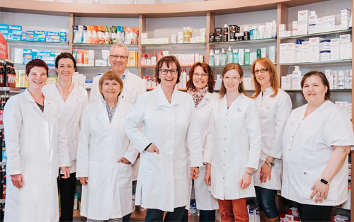 Team der St. Korbinians Apotheke in Unterschleissheim