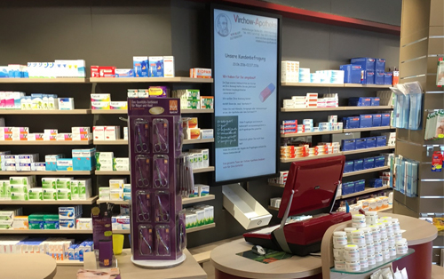Digitale Sichtwahl in der Virchow Apotheke in Nürnberg
