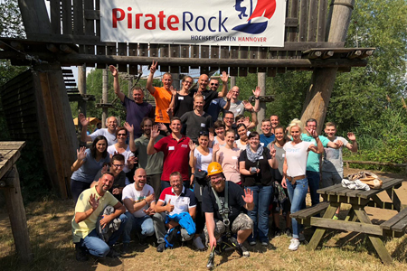 ADG Mitarbeiter bei Freizeitaktivität im Rahmen der Gesamttagung