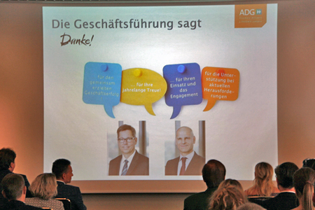 Vortrag der Geschäftsführung bei der Gesamttagung